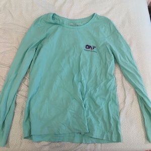 Teal nautical vineyard vines shirt